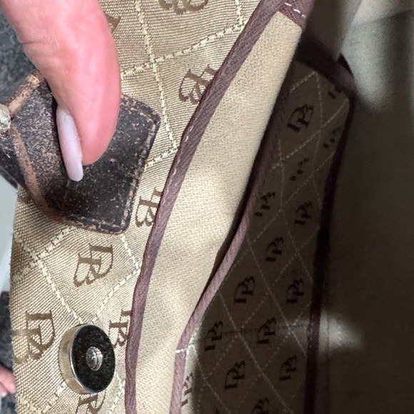 Dooney & Bourke Brown and Tan Signature Satchel - Picture 6 of 6